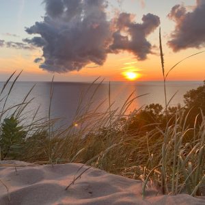 Lake Michigan Shoreline Sunset